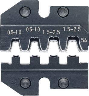 KNIPEX KRIMPPROFIEL VOOR JUNIOR POWER TIMER TE TIMER CONTACT SYSTEM / RECEPTACLE CONTACTS (LENGTE 18,8 MM) 0,5 2,5 MM2