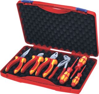 KNIPEX GEREEDSCHAPSET 0021 1000V 7DLG+KOF