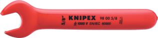 KNIPEX 9800 STEEKSLEUTEL LENGTE 108MM UITVOERING ENKELE SLEUTEL GEISOLEERD 1000 V UITVOERING VONKARM KOPBREEDTE KLEIN 22MM VDE GETEST SLEUTELWIJDTE KLEIN (INCH) 5/16 KOPHOOGTE KLEIN 4MM 