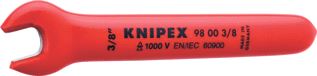 KNIPEX 9800 STEEKSLEUTEL LENGTE 190.5MM UITVOERING ENKELE SLEUTEL GEISOLEERD 1000 V UITVOERING VONKARM KOPBREEDTE KLEIN 47MM VDE GETEST SLEUTELWIJDTE KLEIN (INCH) 3/4 KOPHOOGTE KLEIN 9MM 