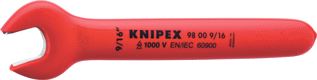 KNIPEX 9800 STEEKSLEUTEL LENGTE 152.4MM UITVOERING ENKELE SLEUTEL GEISOLEERD 1000 V UITVOERING VONKARM KOPBREEDTE KLEIN 35MM VDE GETEST SLEUTELWIJDTE KLEIN (INCH) 9/16 KOPHOOGTE KLEIN 6.5MM 