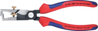 KNIPEX STRIX STRIPTANGEN MET KABELSCHAAR MET MEER-COMPONENTENGREPEN ZWART GEATRAMENTEERD GEPOLIJST 180 MM 15 MM / 50 MM² 