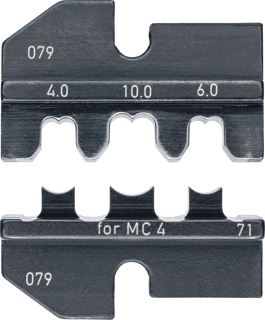 KNIPEX KRIMPPROFIEL VOOR SOLAR CONNECTORS MC4 (MULTI-CONTACT) SOLAR CONNECTORS MC4 (MULTI-CONTACT) 4,0 10,0 MM2 4,0-10,0MM