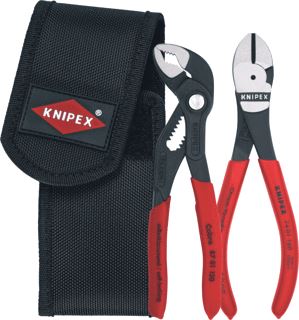 KNIPEX MINI-TANGENSET IN GEREEDSCHAPSRIEMTAS 2-DELIG 1 X 74 01 160 1 X 87 01 150