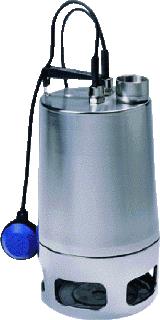 GRUNDFOS UNILIFT DOMPELPOMP 1600W 1X230 RVS OPVOERHOOGTE 12M 30M3H HOOGTE 436MM DIAMETER 241MM IP68 