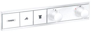 HANSGROHE RAINSELECT AFBOUWDEEL VOOR INBOUW DOUCHEKRAAN THERMOSTATISCH VOOR 2 FUNCTIES 45.6X90CM MAT WIT 