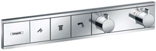 HANSGROHE RAINSELECT AFBOUWDEEL VOOR INBOUW DOUCHEKRAAN THERMOSTATISCH VOOR 3 FUNCTIES 52.7X90CM CHROOM 