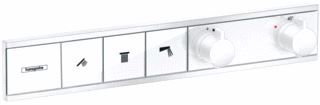 HANSGROHE RAINSELECT AFBOUWDEEL VOOR INBOUW DOUCHEKRAAN THERMOSTATISCH VOOR 3 FUNCTIES 52.7X90CM MAT WIT 