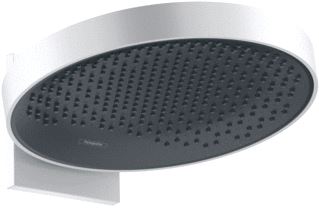 HANSGROHE RAINFINITY POWDERRAIN HOOFDDOUCHE 360 1JET MET DOUCHEARM 10-30° VERTICAAL KANTELBAAR 36CM MAT WIT 