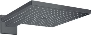 HANSGROHE RAINDANCE E SQUARE HOOFDDOUCHE E300 1JET MET DOUCHEARM 39CM 30X30CM BRUSHED BLACK CHROOM 