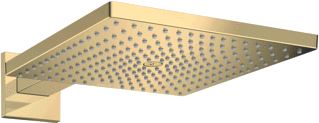 HANSGROHE RAINDANCE E SQUARE HOOFDDOUCHE E300 1JET MET DOUCHEARM 39CM 30X30CM POLISHED GOLD 