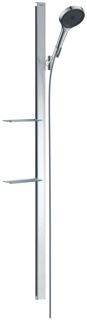 HANSGROHE RAINFINITY GLIJSTANGSET MET 130 3JET HANDDOUCHE MET ZEEPSCHAAL 150CM MET DOUCHESLANG 160CM CHROOM 