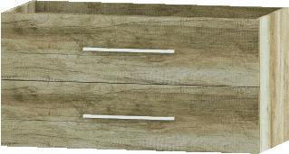 WAVEDESIGN BADMEUBELKAST SAN MARINO WASTAFELONDERBOUWKAST 100 CM 2 LADEN SOFTCLOSE CANYON OAK