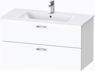 DURAVIT XBASE WASTAFELONDERBOUWKAST MET 2 LADEN 100X47.5X55.2CM MAT WIT