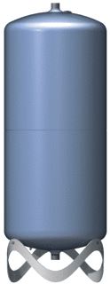 PNEUMATEX AQUAPRESSO AU EXPANSIEVAT MET POTEN 140L VOORDRUK 4BAR EINDDRUK 10BAR MAX 70°C CONTINU HX 1325X420MM BLAUW 