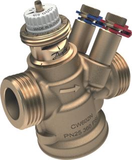 DANFOSS AB-QM DRUKGESTUURDE REGELAFSLUITERS DN15 21MM PN25 MEMBRAAN 65-650 L/H 16-600KPA NIPPEL LENGTE 65MM 