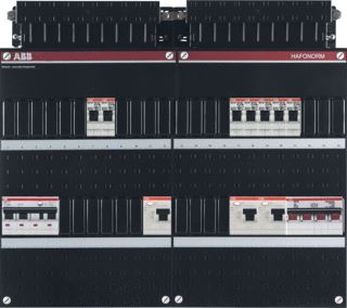 ABB HAF INSTALLATIEKAST 3-FASEN 7 GROEPEN 3 ALS HS 40A 4P 48MOD 3F KOOKGROEP KUNSTSTOF IP20 HXBXD 330X440X90MM