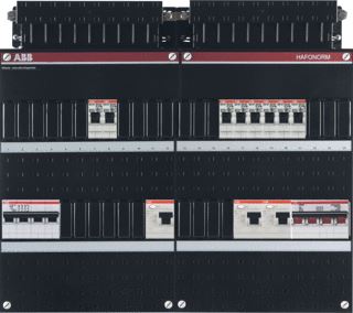 ABB HAF INSTALLATIEKAST 3-FASEN 8 GROEPEN 3 ALS HS 40A 4P 48MOD 3F KOOKGROEP KUNSTSTOF IP20 HXBXD 330X440X90MM