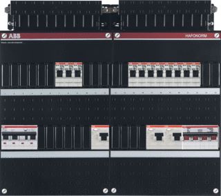 ABB HAF INSTALLATIEKAST 3-FASEN 11 GROEPEN 3 ALS HS 40A 4P 48MOD 3F KOOKGROEP KUNSTSTOF IP20 HXBXD 330X440X90MM