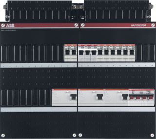 ABB HAF INSTALLATIEKAST 3-FASEN 8 GROEPEN 3 ALS HS 40A 4P 48MOD 3F KOOKGROEP KUNSTSTOF IP20 HXBXD 330X440X90MM