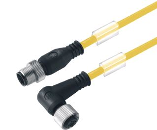 WEIDMULLER SENSOR/ACTORKABEL MET CONNECTOR 3 POLEN UITVOERING ELEKTRISCHE AANSLUITING M12 TYPE INSTEEKCONTACT VELDZIJDIG FEMALE/BUS POSITIE KABELTOEVOER VELDZIJDIG SCHUIN (HOEK) UITVOERING ELEKTRISCHE AANSLUITING M12 TY