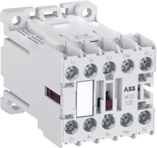 ABB MAGNEETSCHAKELAAR INDUSTRIEEL 3-POLIG 0 24VDC 12A 5KW-400V-0NO 1NC SCHROEFAANSLUITING 