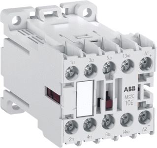 ABB MAGNEETSCHAKELAAR INDUSTRIEEL 3-POLIG 0 24VDC 12A 5KW-400V-0NO 1NC SCHROEFAANSLUITING