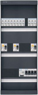 EATON INSTALLATIEKAST 3-FASEN 11 GROEPEN 3 ALS HS 40A 4P 12MOD MET BELTRANSFORMATOR KUNSTSTOF HXBXD 550X220X155MM IP3X 