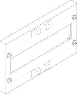 SCHNEIDER ELECTRIC PRISMA XS (ABN ESPRO) AFDEKPLAAT 250X150MM 1FB/1RE 