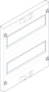 SCHNEIDER ELECTRIC PRISMA XS (ABN ESPRO) AFDEKPLAAT VOOR MODULAIRE APPARATEN 2 RIJEN VAN 12 MODULES 125MM TUSSEN RIJ 250MM BREED 300MM HOOG SET VAN 1 