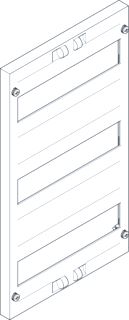 SCHNEIDER ELECTRIC PRISMA XS (ABN ESPRO) AFDEKPLAAT 250X450MM 1FB/3RE 150MM 