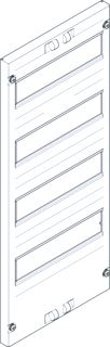 SCHNEIDER ELECTRIC PRISMA XS (ABN ESPRO) AFDEKPLAAT VOOR MODULAIRE APPARATEN 4 RIJEN VAN 12 MODULES 125MM TUSSEN RIJ 250MM BREED 600MM HOOG SET VAN 1 