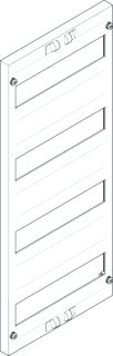 SCHNEIDER ELECTRIC PRISMA XS (ABN ESPRO) AFDEKPLAAT 4 RIJEN VAN 12 MODULES 150MM TUSSEN RIJ 250MM BREED 600MM HOOG SET VAN 1 