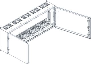 SCHNEIDER ELECTRIC PRISMA XS (ABN ESPRO) SPACIAL SF LEGE BEHUIZING WANDMONTAGE KLASSE II IP54 1300MM BREED 500MM HOOG 225MM DIEP 