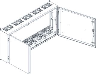 SCHNEIDER ELECTRIC PRISMA XS (ABN ESPRO) SPACIAL SF LEGE BEHUIZING WANDMONTAGE KLASSE II IP54 1300MM BREED 650MM HOOG 225MM DIEP 