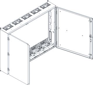 SCHNEIDER ELECTRIC PRISMA XS (ABN ESPRO) SPACIAL SF LEGE BEHUIZING WANDMONTAGE KLASSE II IP54 1300MM BREED 950MM HOOG 225MM DIEP 