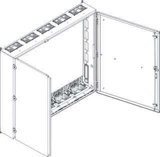 SCHNEIDER ELECTRIC PRISMA XS (ABN ESPRO) SPACIAL SF LEGE BEHUIZING WANDMONTAGE KLASSE II IP54 1300MM BREED 1100MM HOOG 225MM DIEP 