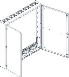 SCHNEIDER ELECTRIC PRISMA XS (ABN ESPRO) SPACIAL SF LEGE BEHUIZING WANDMONTAGE KLASSE II IP54 1300MM BREED 1400MM HOOG 225MM DIEP 