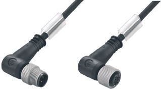 WEIDMULLER SENSOR/ACTORKABEL MET CONNECTOR 4 POLEN UITVOERING ELEKTRISCHE AANSLUITING M12 TYPE INSTEEKCONTACT VELDZIJDIG FEMALE/BUS POSITIE KABELTOEVOER VELDZIJDIG SCHUIN (HOEK) UITVOERING ELEKTRISCHE AANSLUITING M12 TY