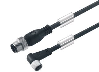 WEIDMULLER SENSOR/ACTORKABEL MET CONNECTOR 3 POLEN UITVOERING ELEKTRISCHE AANSLUITING M12 TYPE INSTEEKCONTACT VELDZIJDIG FEMALE/BUS POSITIE KABELTOEVOER VELDZIJDIG SCHUIN (HOEK) UITVOERING ELEKTRISCHE AANSLUITING M12 TY