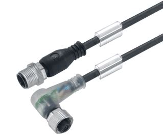 WEIDMULLER SENSOR/ACTORKABEL MET CONNECTOR 4 POLEN UITVOERING ELEKTRISCHE AANSLUITING M12 TYPE INSTEEKCONTACT VELDZIJDIG FEMALE/BUS POSITIE KABELTOEVOER VELDZIJDIG SCHUIN (HOEK) UITVOERING ELEKTRISCHE AANSLUITING M12 TY