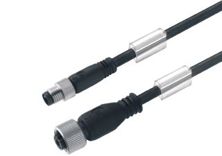 WEIDMULLER SENSOR/ACTORKABEL MET CONNECTOR 4 POLEN UITVOERING ELEKTRISCHE AANSLUITING M8 TYPE INSTEEKCONTACT VELDZIJDIG FEMALE/BUS POSITIE KABELTOEVOER VELDZIJDIG RECHT UITVOERING ELEKTRISCHE AANSLUITING M8 TYPE INSTEEK