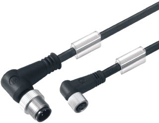 WEIDMULLER SENSOR/ACTORKABEL MET CONNECTOR 4 POLEN UITVOERING ELEKTRISCHE AANSLUITING M12 TYPE INSTEEKCONTACT VELDZIJDIG FEMALE/BUS POSITIE KABELTOEVOER VELDZIJDIG SCHUIN (HOEK) UITVOERING ELEKTRISCHE AANSLUITING M12 TY