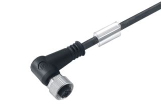 WEIDMA¼LLER SENSOR/ACTORKABEL MET CONNECTOR 4 POLEN UITVOERING ELEKTRISCHE AANSLUITING M12 TYPE INSTEEKCONTACT VELDZIJDIG FEMALE/BUS POSITIE KABELTOEVOER VELDZIJDIG SCHUIN (HOEK) UITVOERING ELEKTRISCHE AANSLUITING M12 TYPE INS