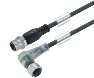 WEIDMA¼LLER SENSOR/ACTORKABEL MET CONNECTOR 4 POLEN UITVOERING ELEKTRISCHE AANSLUITING M12 TYPE INSTEEKCONTACT VELDZIJDIG FEMALE/BUS POSITIE KABELTOEVOER VELDZIJDIG SCHUIN (HOEK) UITVOERING ELEKTRISCHE AANSLUITING M12 TYPE INS