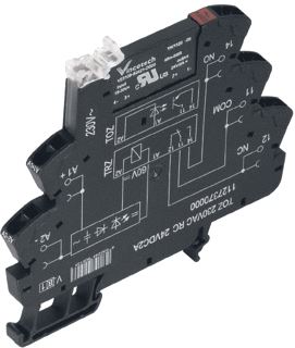 WEIDMULLER TERMSERIES SOLID-STATE RELAIS (6MM) 1 NO (BIPOLAR TRANSISTOR) 120V AC +/-10% 3-48V DC 100MA SPANNINGSKLEM AANSLUITING