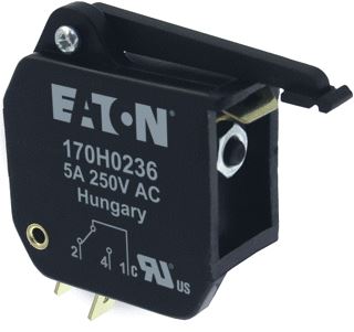 EATON MICROSWITCH T1 5A 250V 000-3 MICROSCHAKELAAR HOGE SNELHEID 5 A AC 250 V IEC TYPE T INDICATOR 6,3 X 0,8 SLEUFAFMETINGEN 