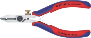 KNIPEX ELEKTRONICA-AFSTRIPSCHAAR MET MEER-COMPONENTENGREPEN GEPOLIJST 140 MM 0,03 1,0 MM2