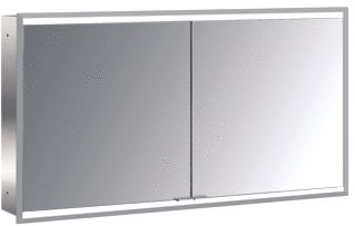 EMCO ASIS PRIME 2 SPIEGELKAST INBOUW MET 2 DEUREN MET LED VERLICHTING 130X73CM MET VERSPIEGELDE ACHTERWAND 