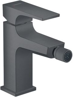 HANSGROHE BIDETMENGKRAAN METROPOL 1-GREEPS GEBORSTELD ZWART CHROOM 